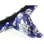 4 Pack Men's Lace Comfy Waistband U-Pouch Thongs