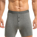 3 Pack Men's Ultra-Soft Breathable Cotton Button Fly Midway Briefs