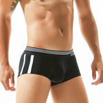 Men's Slim-Fit Cotton Trunks - Low Rise & Lifting Support