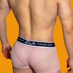 3 Pack Men's Lace Mesh Quick-Drying Breathable Solid Color Trunks