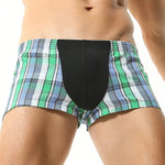 2 Pack Men's Cotton Mixed Tartan Lounge Shorts
