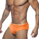 Men's Seamless Comfort Sexy Solid Color Full Coverage Swim Briefs