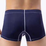 3 Pack Men's Large Pouch Contrast Binding Trunks