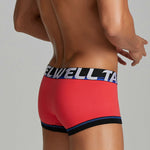 3 Pack Men's Low-Rise Premium Cotton Seamless Comfort Stretch Fit Trunks