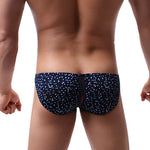 Men's Stretch Briefs with Convertible Front Opening & Open-Back Design
