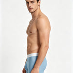 4 Pack Men's Sporty & Breathable Seamless Ice Silk Smooth Trunks