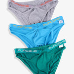 3 Pack Men's Low-Rise Sexy Hollow-Out Bikinis