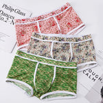 2 Pack Men's Mesh Print Trunks with Prominent Support Pouch