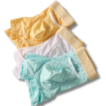 3 Pack Men's Stay-Put Fit Stretch Fabric Seamless Comfort Trunks
