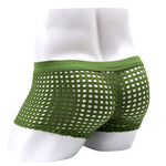 2 Pack Men's Hollow Mesh Sexy Trendy Moisture-Wicking Trunks