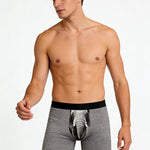 4 Pack Men's Digital Print Comfortable & Breathable Stretch Fit Boxer Briefs