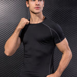 Men’s Simple Tight Short Sleeve