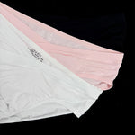 2 Pack Men's Ultra-Soft Modal Breathable Mesh Ice Silk Briefs