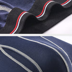 2 Pack Men's Long High Waist Cotton Sports Anti-friction Leg Boxer Briefs