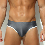 2 Pack Men's Solid Color Breathable U-Pouch Low-Rise Comfy Jockstrap