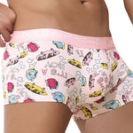 4 Pack Men's Cartoon Cotton Anti-Bacterial Boxer Briefs