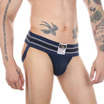 2 Pack Men's Supportive Fit Comfy Waistband Anti-Chafing Stretch Jockstrap
