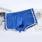 Men’s Letter Trim Applique Cotton Trunks