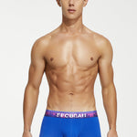 Men's Spliced Waistband U-Pouch Trunks