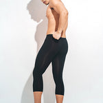 Men's U Convex 3/4 Length Modal Compression Pants