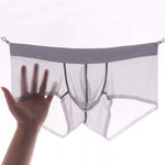 3 Pack Men's Ice Silk Seamless Lightweight & Snug-Fit Trunks