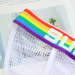 2 Pack Men's Rainbow Mesh Lightweight Breathable Bikinis