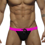 Men's Dual-Tone Swim Briefs with Removable Padding