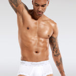 Men's Threaded Fabric Pouch Trunks With Fly