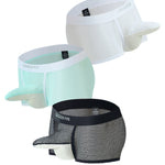 2 Pack Men's Comfy Waistband Separate Pouch & Breathable Mesh Trunks
