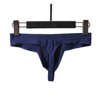 3 Pack Men's Sexy Low-Rise Seamless with Support Pouch Thongs