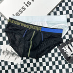 2 Pack Men's Mesh Loose Fit Sport Low-Rise Briefs