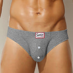 2 Pack Men's Premium Comfortable Fabric Low-Rise U-Shaped Briefs