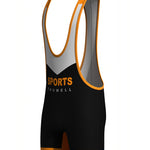 Men's Stretch Fit Gym & Running Anti-Odor Seamless Wrestling Singlet Bodysuit