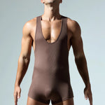 Men's Wrestling Suit Fitness Home Bodysuit