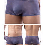 4 Pack Men’s Sexy Heart Mesh Trunks