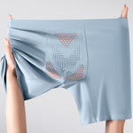 2 Pack Men's Solid Color Loose-Fit Workout Prevent Chafing Boxer Briefs