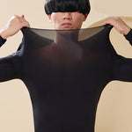 Men's Skin-Friendly Ultra-Thin High-Elastic Anti-Static Thermal Base Layer Tops & Bottoms