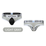 2 Pack Men's Breathable Mesh Removable U-Shaped Pocket Thongs