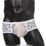 2 Pack Men's Mesh Breathable Large U-Pouch Quick-Dry Low-Rise Sexy Trunks