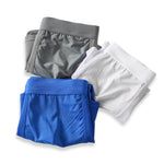 3 Pack Men's Cool Ice Silk Mesh Seamless Comfort Trunks