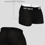 2 Pack Men's Sexy Transparent Seamless Mesh Solid Color Breathable Trunks & Bikini