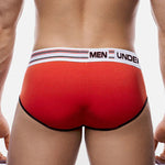 Men's Spliced Color Support Pouch Briefs