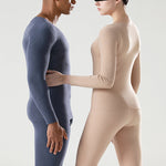 Men's Soft Seamless Thermal Sets With Fly