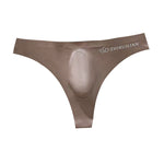 4-pack Men's Sexy Solid Color Letter Seamless Thong