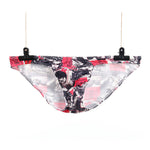 4 Pack Men's Low-Rise Printed U-Pouch Mesh for Breathability Briefs