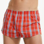 Men’s Vent Classic Plaid Cotton Boxers With Fly