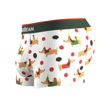 2 Pack Men's Seamless Comfort Playful Style Prints Breathable Trunks