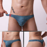 4 Pack Men's Low-Rise Moisture-Wicking Odor-Control Comfort Thongs