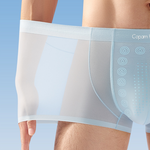 3 Pack Men's Seamless Breathable Mid-Rise Antibacterial Crotch Trunks