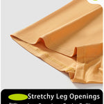 3 Pack Men's Cotton Breathable Antibacterial Quick-Dry U-Shaped Trunks